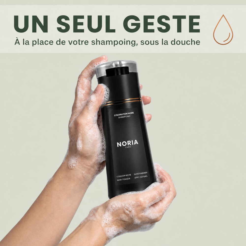 Shampoing cheveux blancs | Noir